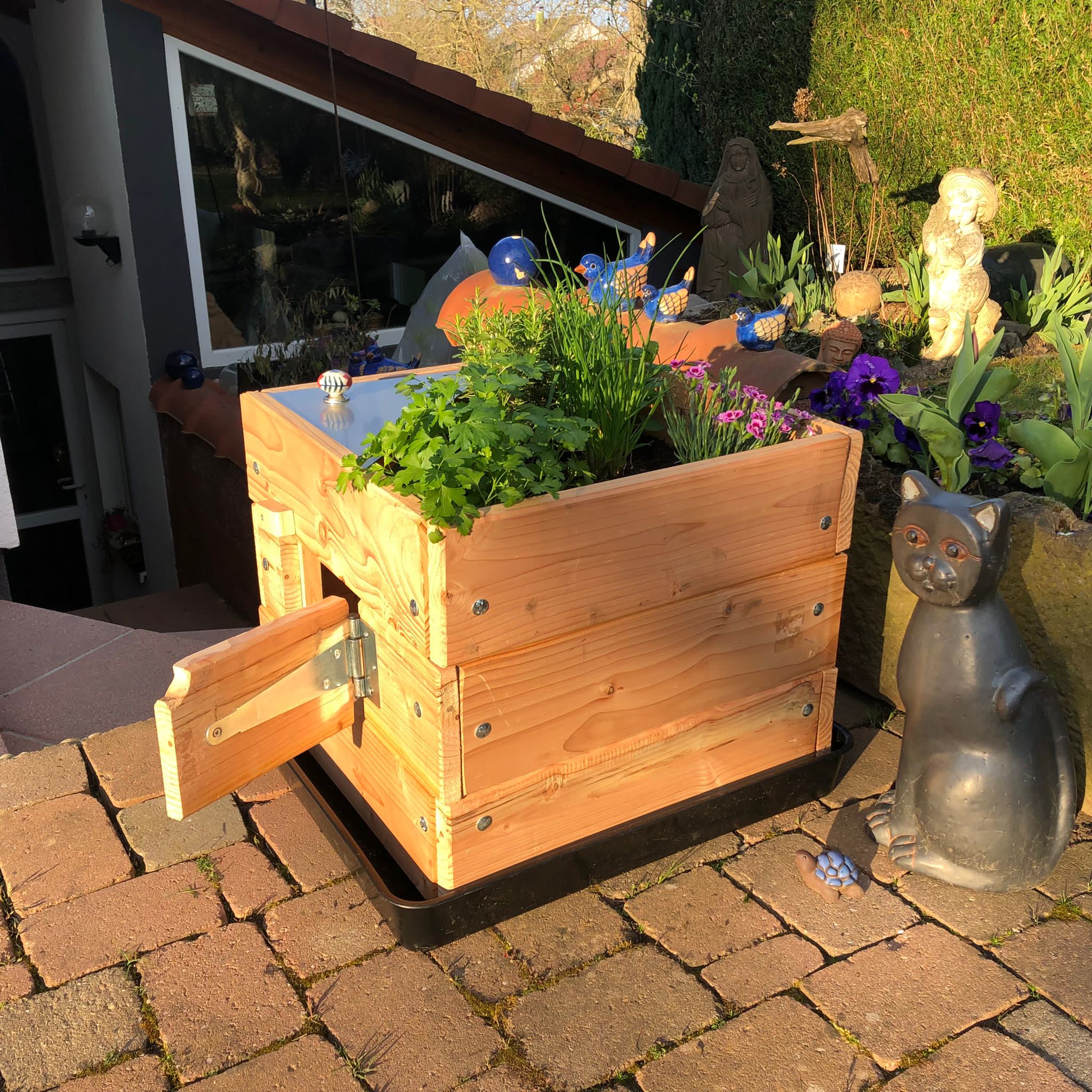 Composteur rotatif EasyMix : jardin, balcon - Nature With Us