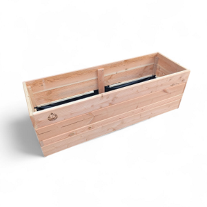 Jardinière 150x50xh42cm fond baché & trop plein